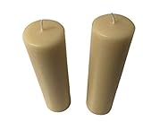  Velas de Adviento - Calidad: 100% Cera Virgen de Abeja - Medidas: Altura 22 ctms. - Diametro 6,6 ctms. - Cantidad: 2 unidades - Peso: 1,5 Kgs.