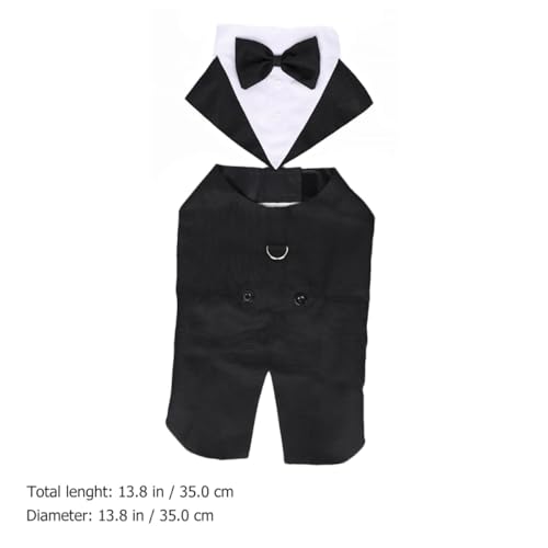 Disfraz Formal para Perro Talla M con Pajarita miniatura 2