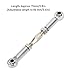 RC Car Turnbuckle, 6Pcs Adjustable Servo Links Tie Rod Aluminum Alloy RC Pull Rod Turnbuckle Rod Linkage Set for RC Hobby Car Model(Silver) Rc Steering Linkage Dilwe Tie Rods Buckle