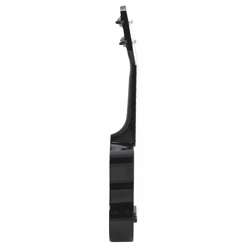 Sopran-Ukulele-Set mit Tasche für Kinder und Erwachsene Schwarz 21 Zoll Holz, inkl. 2 Picks, ideal für Anfänger, Musikunterricht, Bühne und Studio