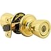 Kwikset 750A-S Abbey Storeroom Keyed Door Knob with SmartKey Polished Brass
