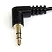 StarTech.com 6 ft. (1.8 m) Right Angle 3.5 mm Audio Cable - 3.5mm Slim Audio Cable - Right Angle - Male/Male - Aux Cable (MU6MMS2RA), Black
