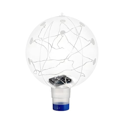 Dispensador de Cloro Flotante - Piscina Cloro Flotante con Coloridas Luces solares | Luz de la bañera RGB Impermeable | Dispensador de tabletas de cloriina Multifuncional para Piscinas, bañeras de