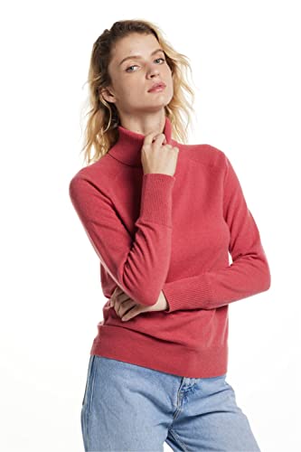 EURKEA Women's Turtleneck 100% Cashmere Sweater, Long Sleeves Pullover Winter Top for Women, Gift Ready3