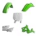 Polisport Plastics Kit Green for Kawasaki KX125 KX250 99-02