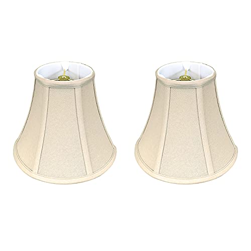 Image of Royal Designs, Inc. BSO-704-16LNBG-2 True Bell Basic Lamp Shade, 8 x 16 x 12.6, Linen Beige, 2-Pack