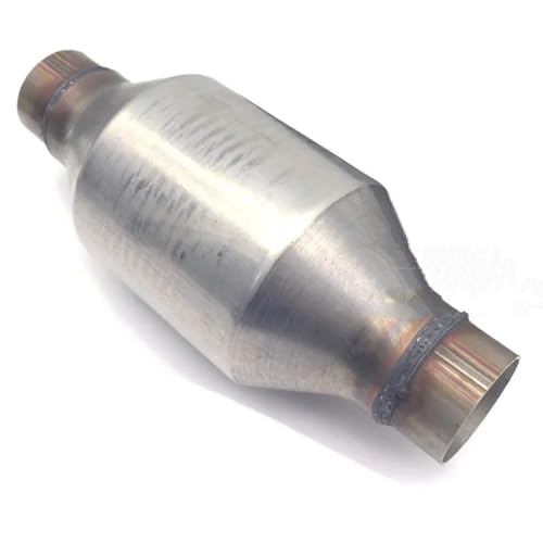 Convertidor catalítico de carreras alto flujo de 2 pulgadas/2,5 pulgadas EURO 1 400 Cpsi con catalizador de sustrato cerámico, longitud total 25,8 cm(2.5 inch)