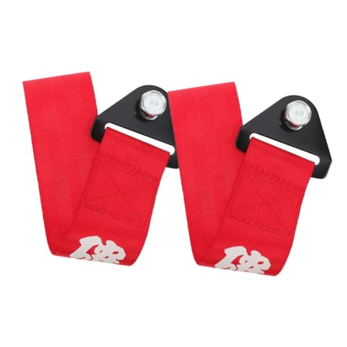 VALICLUD 2 Piezas Cinta de Arrastre Decorativa para Coches Correa de Remolque Resistente de Nylon Hierro Fácil Instalación Accesorios para Autos para Mejorar el Estilo Exterior