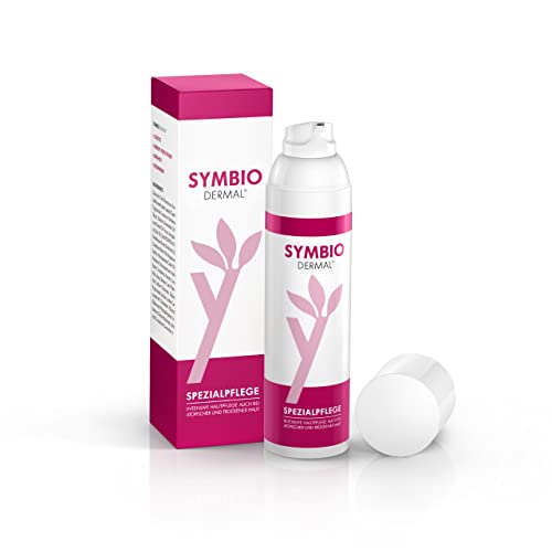 Symbio Dermal - feuchtigkeitsspendende Spezialpflege für empfindliche, trockene und zu Neurodermitis neigende Haut - Emulsion mit mikrobiotischem Wirkkomplex - 75 ml Spender