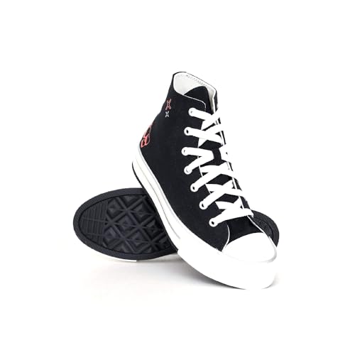 Converse A09121C Undefined's Ct As Eva Lift Platform Y2K Trainers (Black Red, US 5)2