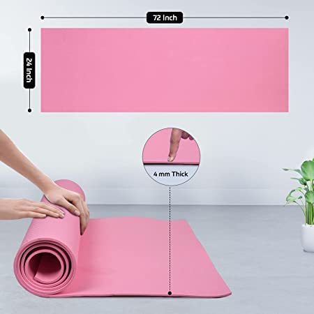 TEXVADi 4mm EVA Yoga Mat for Women & Men | Textured Surface | Extra Thick | High Resilience Exercise Mat for Meditation | Floor & Gym Fitness Workout Mat (B0BKQ83T1N) Amazon Price History, Amazon Price Tracker