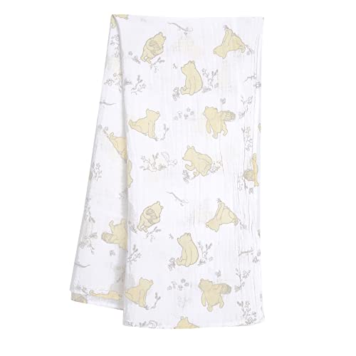 Image of Lambs & Ivy Disney Baby Winnie The Pooh Swaddle Blanket & Plush Toy Gift Set