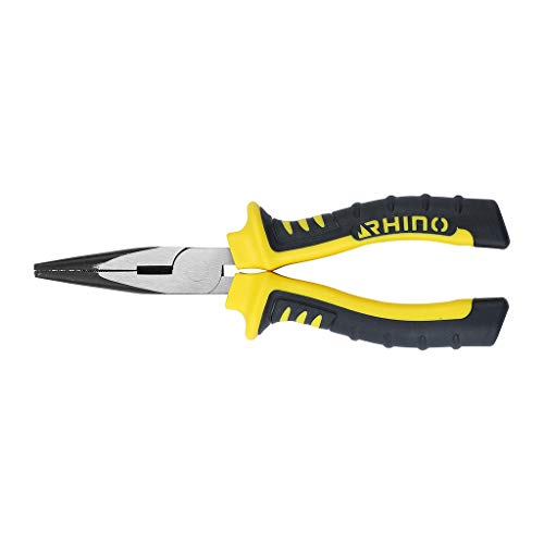 RHINO, Half Round Nose Pliers 160 mm Universal, Made of high Quality Steel, Length 160 mm, Dual-Material Handle - Image 3