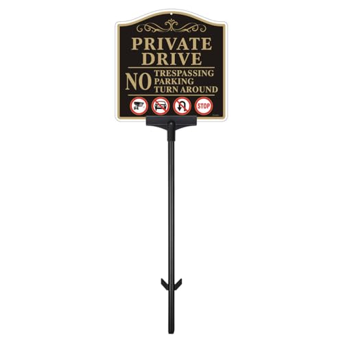 Señal de unidad privada con estaca