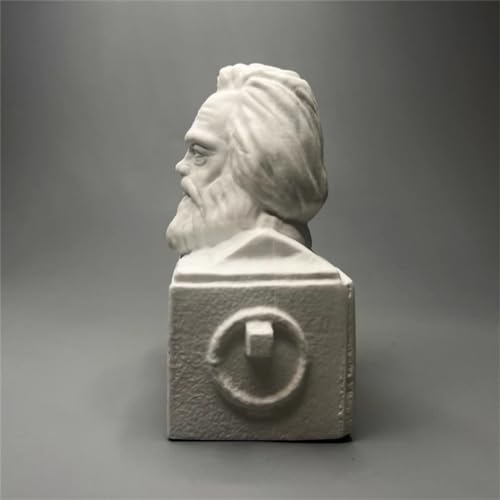 マルクスバスト マルクス像 彫刻 石膏フィギュア モダン ホームデコレーション コレクション スケッチ 練習 DIY アート [3]