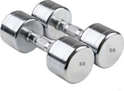 Image of vnh Pair of 10KG Steel Dumbbells(10X2KG) Fixed Weight Dumbbell (20 kg)