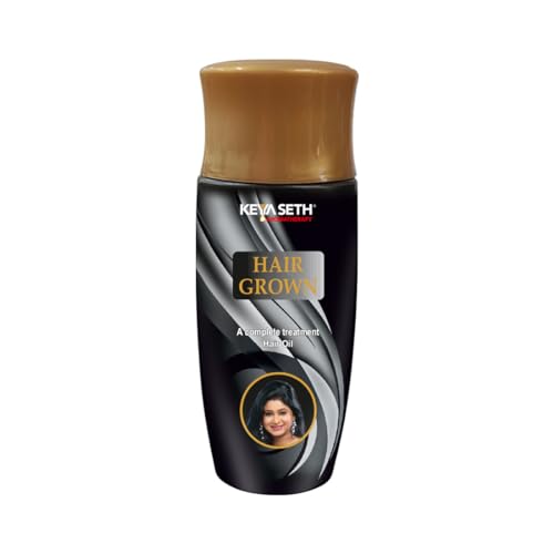 KEYA SETH AROMATHERAPY Hair Grown Oil with Bhringraj for Hair Growth, Thicker, Darker & Shiny Hair with Methi & Amla for Men & Women Hair Oil 100mL