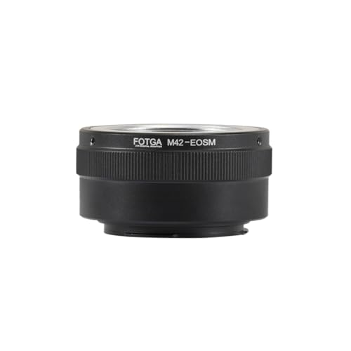 [NEW Version] Adaptador de lente M42 a EOS M, Hersmay Adaptador de lente M42 para cámara con montura EOS M compatible con Canon EOS M M1 M2 M3 M5 M6 M10 M50 M100 M200, M50 Mark II, M6 Mark II miniatura 1