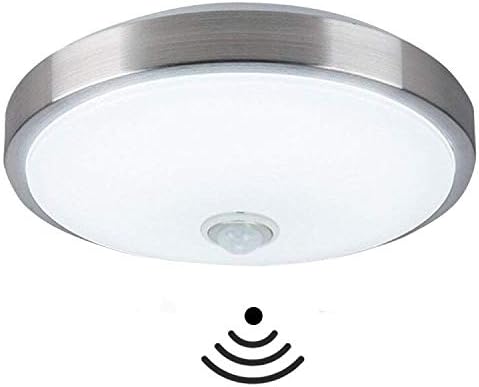 18W Motion Sensor Ceiling Light,Body Detector,LED Flush Mount Ceiling Light,Auto Motion Sensing Lamp,1440Lm,Cool White,LED Night Light for Passway,Garage