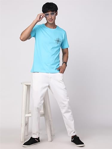Image of ADRO Unisex 100% Cotton Regular Tshirt | Printed | Graphic Printed | Chest Printed