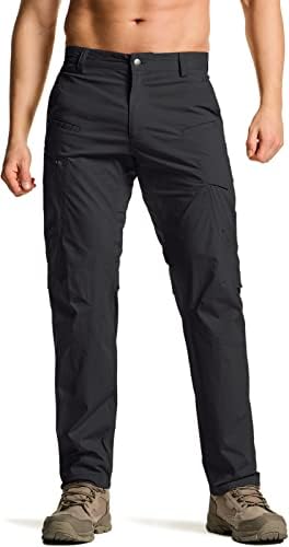 CQR Men's Quick Dry Tactical Pants Water Resistant Outdoor Lightweight Stretch Cargo Work Hiking