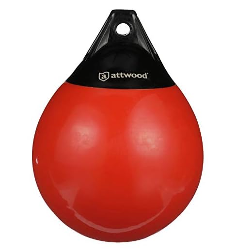 Attwood 9350-4 Anchor Buoy, 9 Inches Long, Heavy-Duty Marine-Grade Vinyl, Built-In UV Inhibitors, MicroGuard® Mold Protection