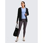 CRZ YOGA Women's Full Zip Hooded Sweatshirts Workout Sweat Jackets Slim Fit Running Track Hoodies with Thumbholes - Image 5