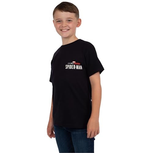 Marvel Boys Spiderman Shirt | Spider-Man Gaming Shirt | Black Short Sleeve T-Shirt for Boys2