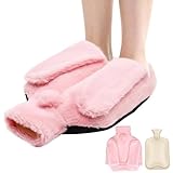 JNUYISW Fußwärmer Ohne Strom, 2 in 1 Fußwärmflasche für Damen Herren...