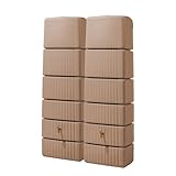 2X 330L GRAF Slim Wandtank Set mit Verbinder (Taupe)