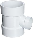 NIBCO - K09930H U4811R 4X4X2 HXHXH SANITARY TEE PVC, White, 6 inches (U4811442)