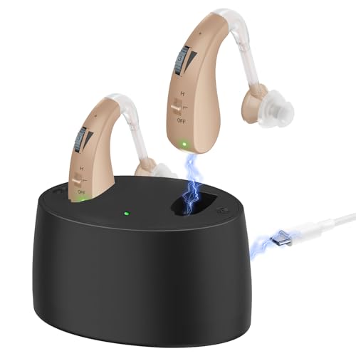 How Do You Know If You Need Hearing Aids? A Simple Guide 4 Rechargeable Hearing Aids for Seniors, with Noise Cancelling and Volume Control, Amplifier for Adults Hearing Loss, Portable Behind-the-Ear Aid