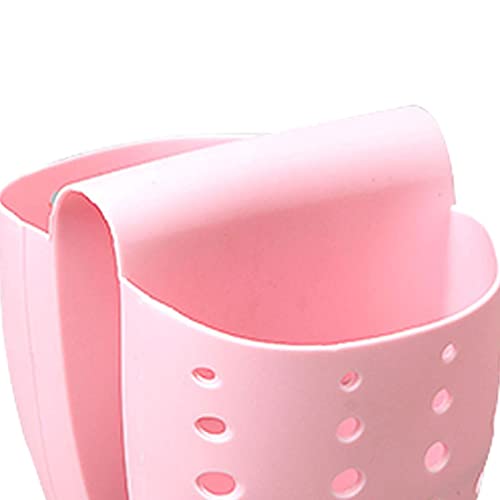 Organizador para esponja de cocina colgante para fregadero, color rosa miniatura 6