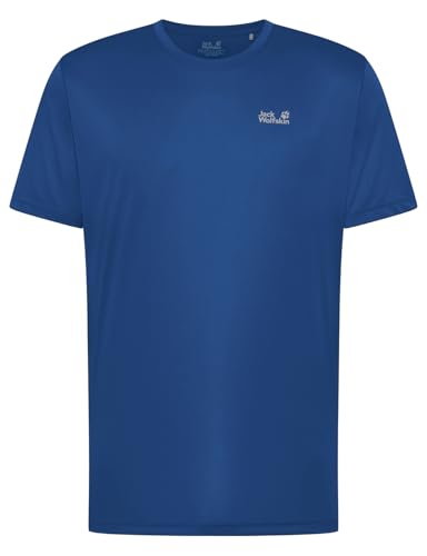 Jack Wolfskin Herren Tech M T-Shirt, Blue Orchid, L EU – Ansicht 4