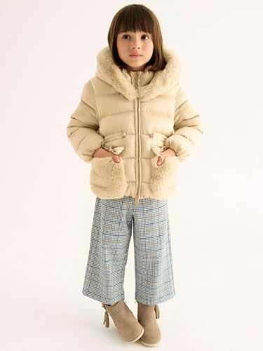 Abel & Lula Satin coat for Girls Almond4