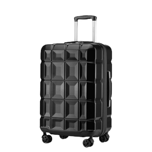 KONO Koffer Mittelgroß 4 Rollen Leicht Hartschalenkoffer Mittelgroß 62cm Zwillingsrollen ABS Koffer Trolleys Reisekoffer...