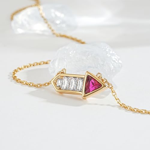 Fettero Dainty Gold Necklace for Women, 14K Gold Plated Cute Bar Pendant Choker Necklaces Simple Trendy Bar Necklaces Jewelry