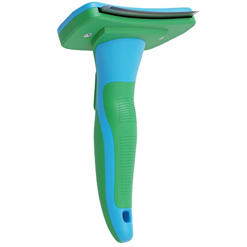 Doggiez Pet Supplies – Self Cleaning Deshedding Brush for Dogs & Cats – Undercoat Deshedding Tool Dog Brush – Cat Comb Removes Loose Dirt, Hair & Fur – Large Pet Grooming Short & Long Hair Shedding