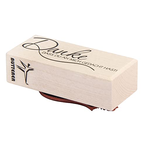 Rayher Stamp Danke, dass Du an mich., 3x7cm, 7 x 3 x 2.5 cm, Wood