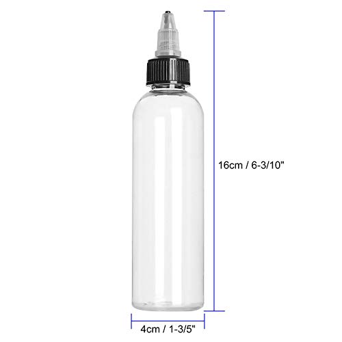 Shanqian SQUS-BOTTLES-32PCS-CLEAR-200907 32Pcs Round Ldpe Plastic Squeeze Bottles Natural Boston Round Bottles Dispensing Bottles thumb #1