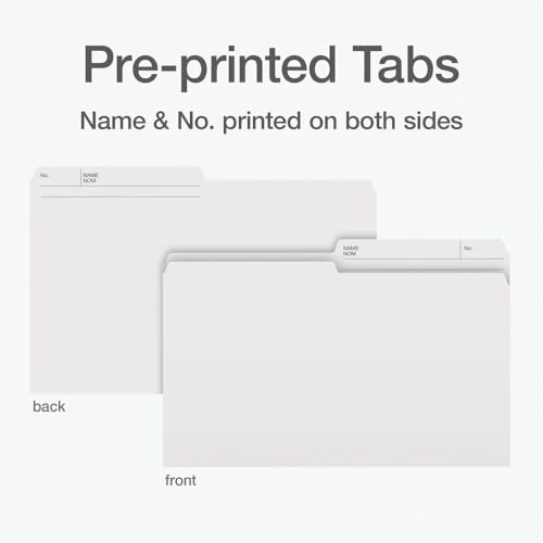 Pendaflex File Folders - Ivory/White Colour File Organizers, 1/2 Cut Tab, Legal Size, Durable Paper Stock, 100/Box, Ideal for Office, Home, and School Organization image 2