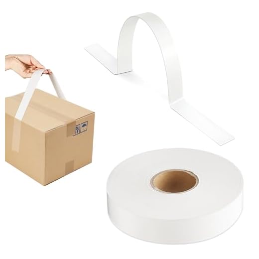 50 Stück Selbstklebend Tragegriffe,Aufklebbare Boxgriffe,Robuste Verpackungsgriffe für die Handhabung von Kartons und Säcken, Griff mit Schnallenriemen, 30 Pfund Traglast,60cm (50) (50 Stück)