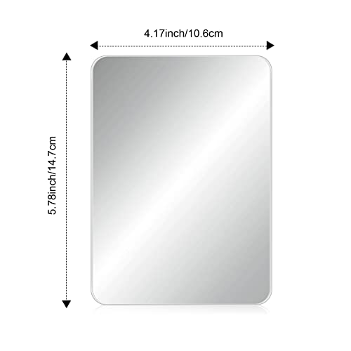 Blulu 2 Pzs Espejo Magnético Rectangular para Taquilla miniatura 2