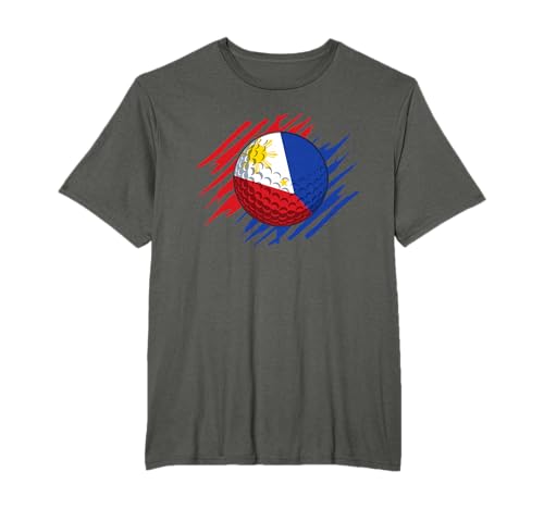 Golf Ball With The Flag Of Philippines T-Shirt