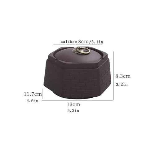Cendrier de table en céramique coupe-vent pour intérieur et extérieur - 3