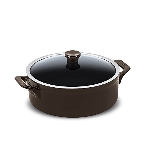 Ceraflame Caçarola de Cerâmica Baixa Clear 28Cm 4800Ml Chocolate