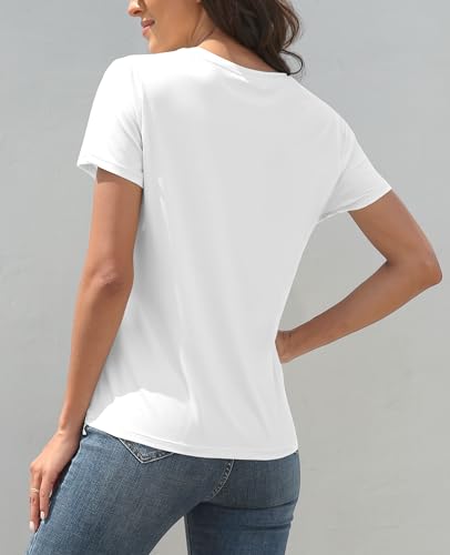 KevaMolly 3 Piece Basic T Shirts for Women 2025 UPF 50+ Short Sleeve Casual Summer Tops Solid Loose Fit Tshirt2