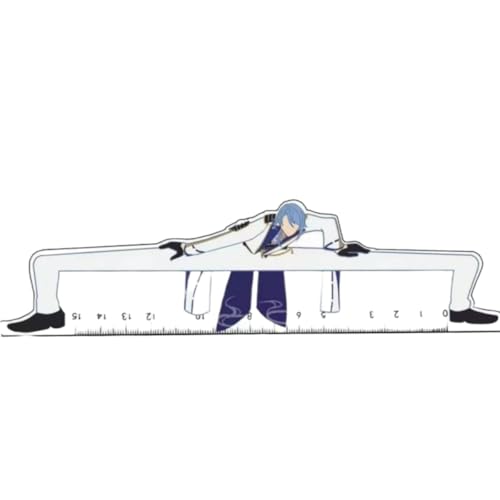 Sonsoke Wriothesley Neuvillette - Regla de plástico de anime de