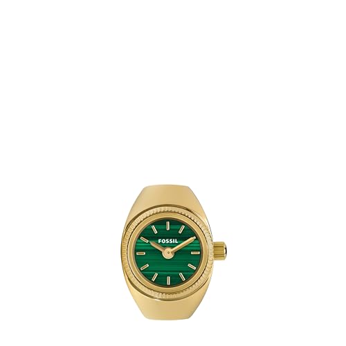 Image of Fossil Women's Watch Ring, Quartz Stainless Steel Two-Hand Ring Watch for Women