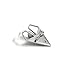 Climple Silver Paper Plane Pin Brooches for Men Women Fashion - Metal Origami Plane Brooch Pins for Party, Business Suits